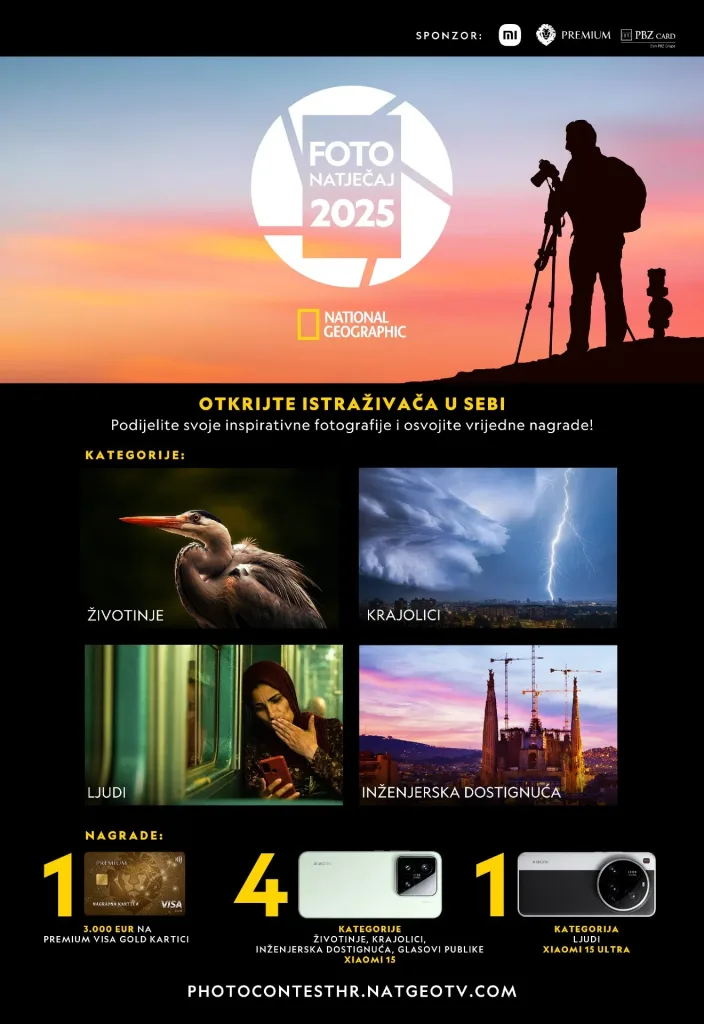 Sudjelujte u foto natječaju National Geographica i osvojite 3.000 eura i Xiaomi 15