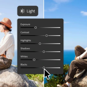 Pode&scaron;avanje svjetla u Photoshopu kroz novi Light sloj s klizačima za ekspoziciju i kontrast