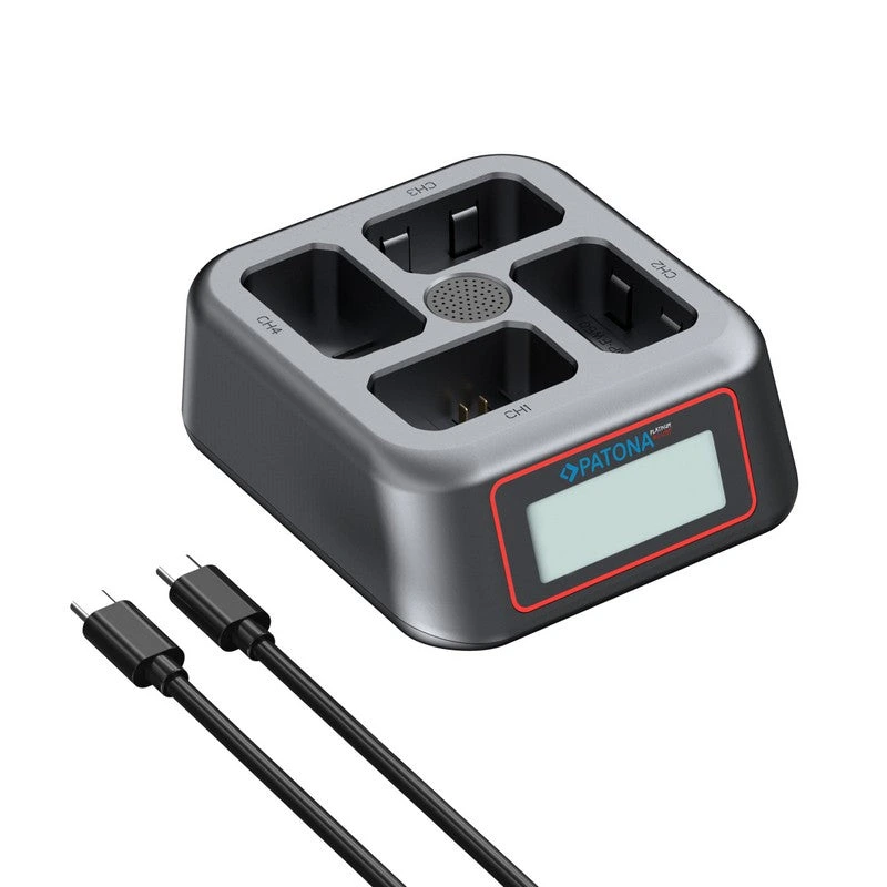 Patona Punjač 4-Bay USB-C PD QC za Sony NP-FW50