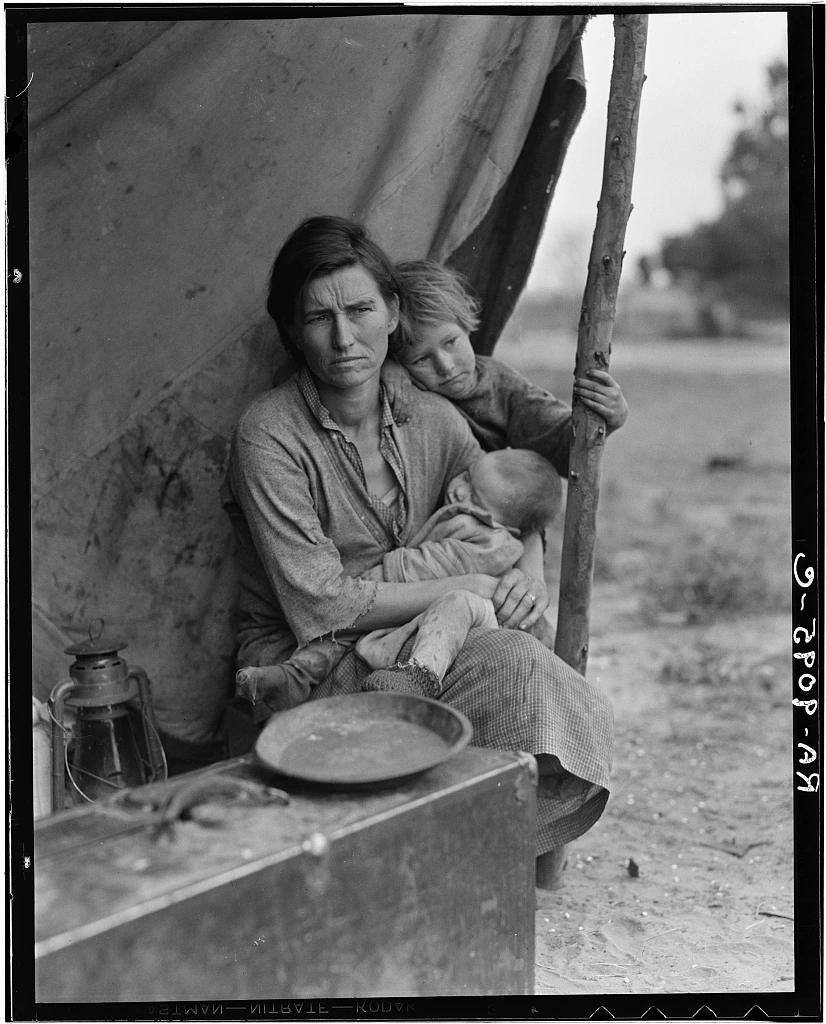 Kako fotografirati portret: široki kadar serije Migrant Mother, Dorothea Lange 1936.