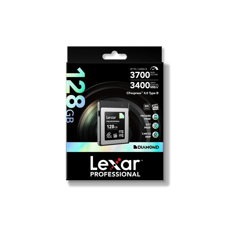 Lexar kartica CFexpress Type B Diamond 128GB (3700MB/s read, 3400MB/s write)