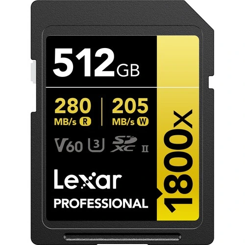 Lexar kartica SD 512GB 1800x SDXC UHS-II card