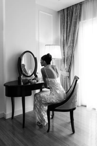 Bride getting ready at Split hotel, Katarina Tati