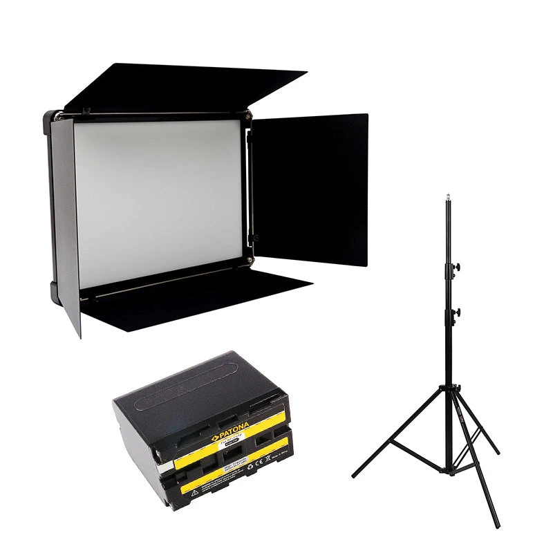 Patona LED Panel Premium RGB-128AS + 2x NPF970 + stativi (SET)